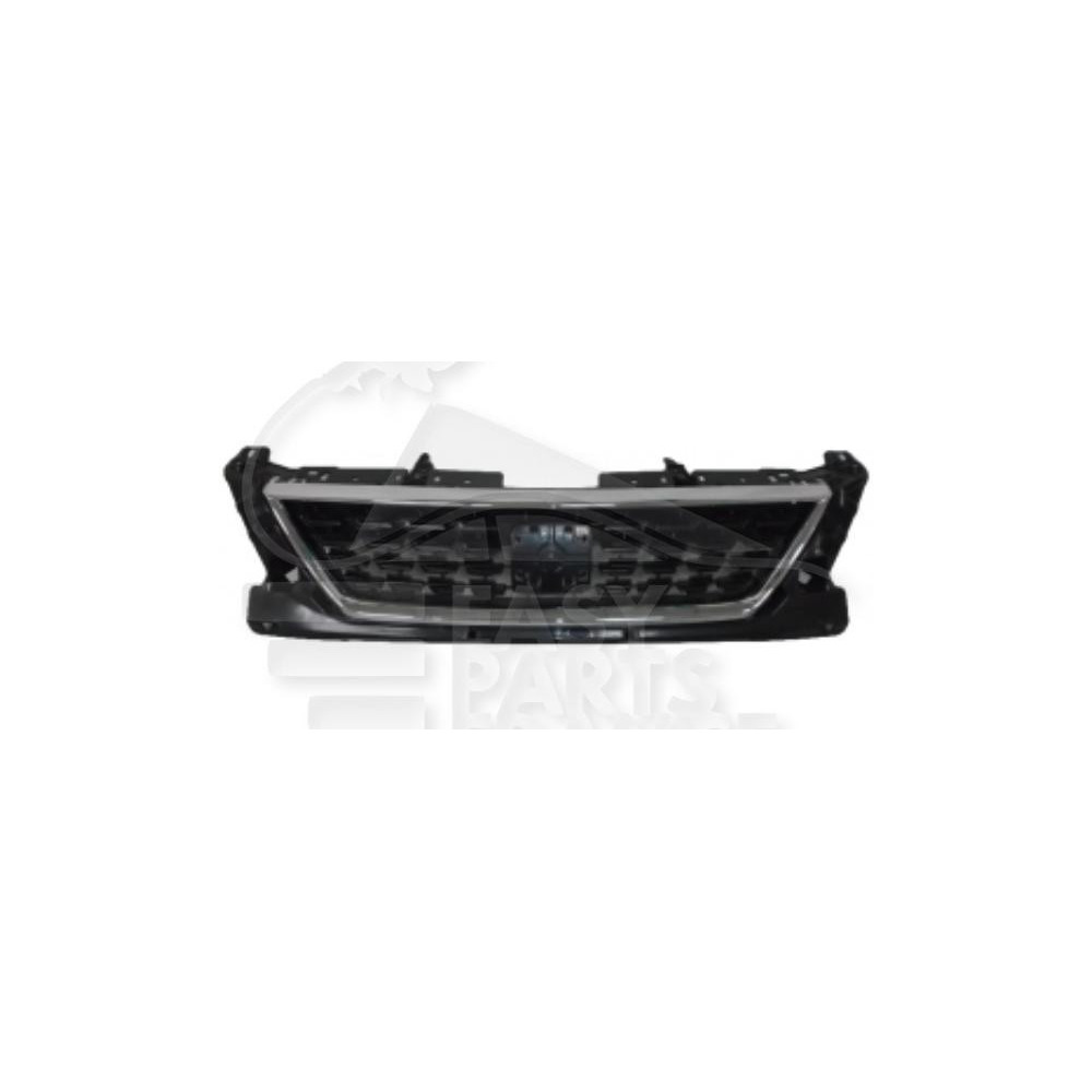 GRILLE DE CALANDRE NOIRE AVEC MOULURE CHROMEE pour SEAT LEON