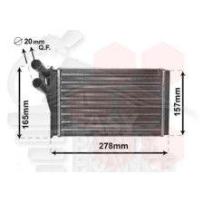 RADIATEUR DE CHAUFFAGE TOUS TYPES 235 X 157 X 40 pour AUDI A4