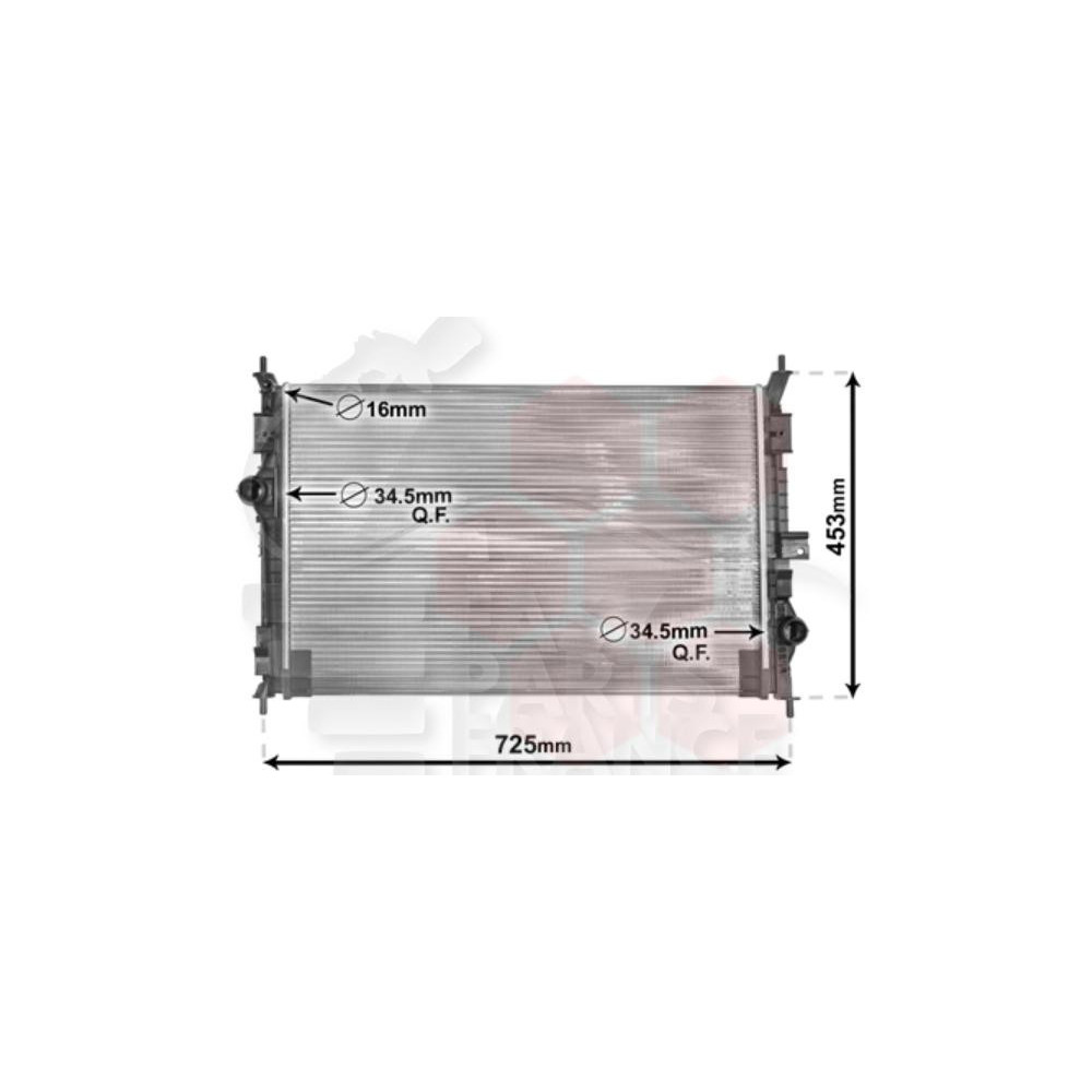 RADIATEUR 1.2/1.6 THP - 1.6 VTI - 1.6/2.0 HDI 650 X 433 X 18 pour CITROEN C4 PICASSO - GRAND PICASSO