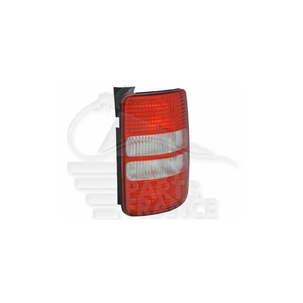 FEU ARRIÈRE-DROIT ROUGE/BLANC - 2 PORTES pour VOLKSWAGEN CADDY