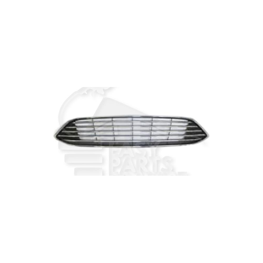 GRILLE DE CALANDRE AVEC MOULURES CHROMEES ET CADRE CHROME pour FORD FOCUS