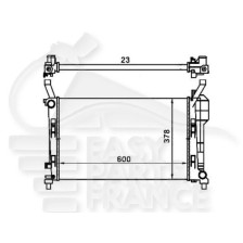 RADIATEUR A150/170 BOÎTE MÉCA AVEC OU SANS CLIM pour MERCEDES CLASSE A - W169