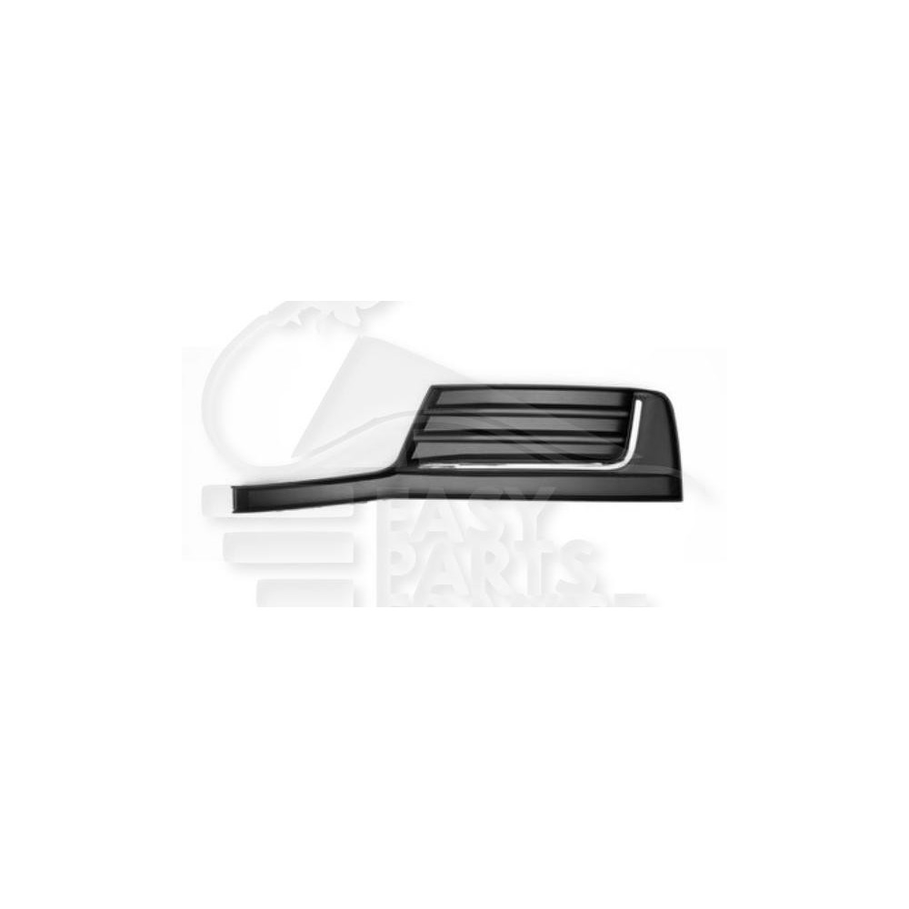 GRILLE DE PARE-CHOC AVANT-GAUCHE NOIRE AVEC MOULURE CHROMEE pour AUDI A3