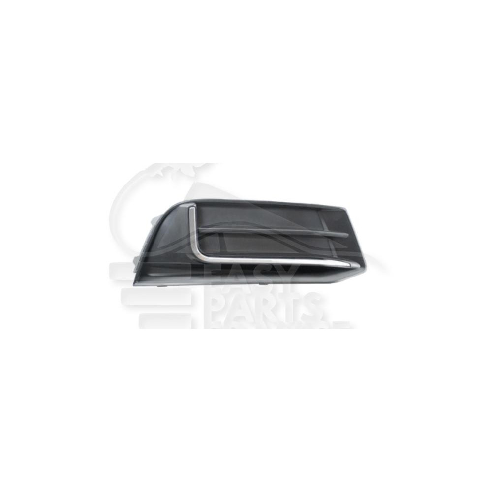 GRILLE DE PARE-CHOC AVANT-DROIT NOIRE AVEC MOULURE CHROMEE MODÈLE DESIGN pour AUDI A3