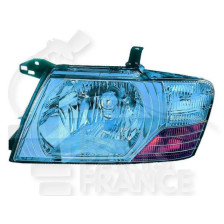 PHARE OPTIQUE GAUCHE H4 ÉLECTRIQUE SANS MOTEUR FOND CHROME pour MITSUBISHI PAJERO