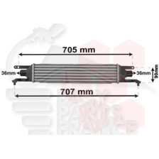 ECHANGEUR 1.3 MJTD 75PS 450 X 100 X 52 pour FIAT PUNTO EVO