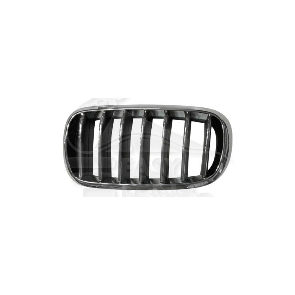GRILLE DE CALANDRE GAUCHE CHROMEE/CHROMEE/NOIRE pour BMW X6