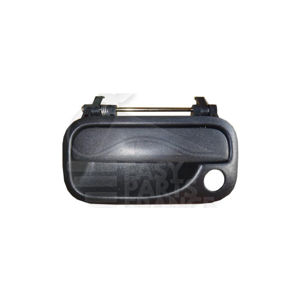 POIGNÉE PORTE EXTÉRIEUR AVANT-GAUCHE NOIRE AVEC TROU BARILLET pour OPEL CORSA