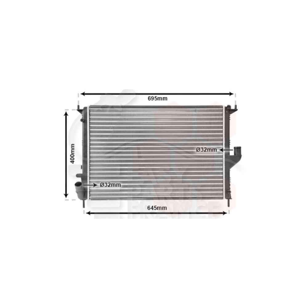 RADIATEUR 1.6I SANS CLIM 585 X 415 X 20 pour DACIA DUSTER