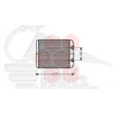 RADIATEUR DE CHAUFFAGE TOUS TYPES - 215 X 194 X 34 pour AUDI Q7