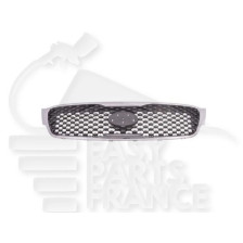 GRILLE DE CALANDRE GRISE A/MOULURE CHROMEE 