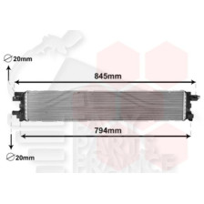 RADIATEUR AUXILIAIRE 3.0 TFSI - 720 X 132 X 54 pour AUDI Q5