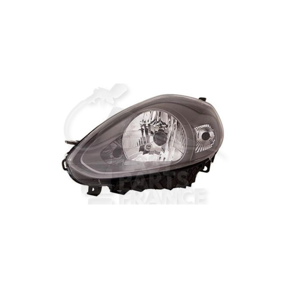 PHARE OPTIQUE GAUCHE H4 ÉLECTRIQUE AVEC MOTEUR FOND NOIR pour FIAT PUNTO