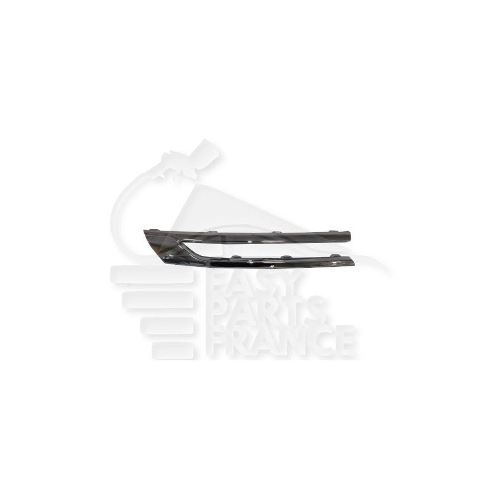 MOULURE SUPÉRIEUR AVANT-DROIT CHROMEE DE GRILLE DE CALANDRE pour OPEL ASTRA