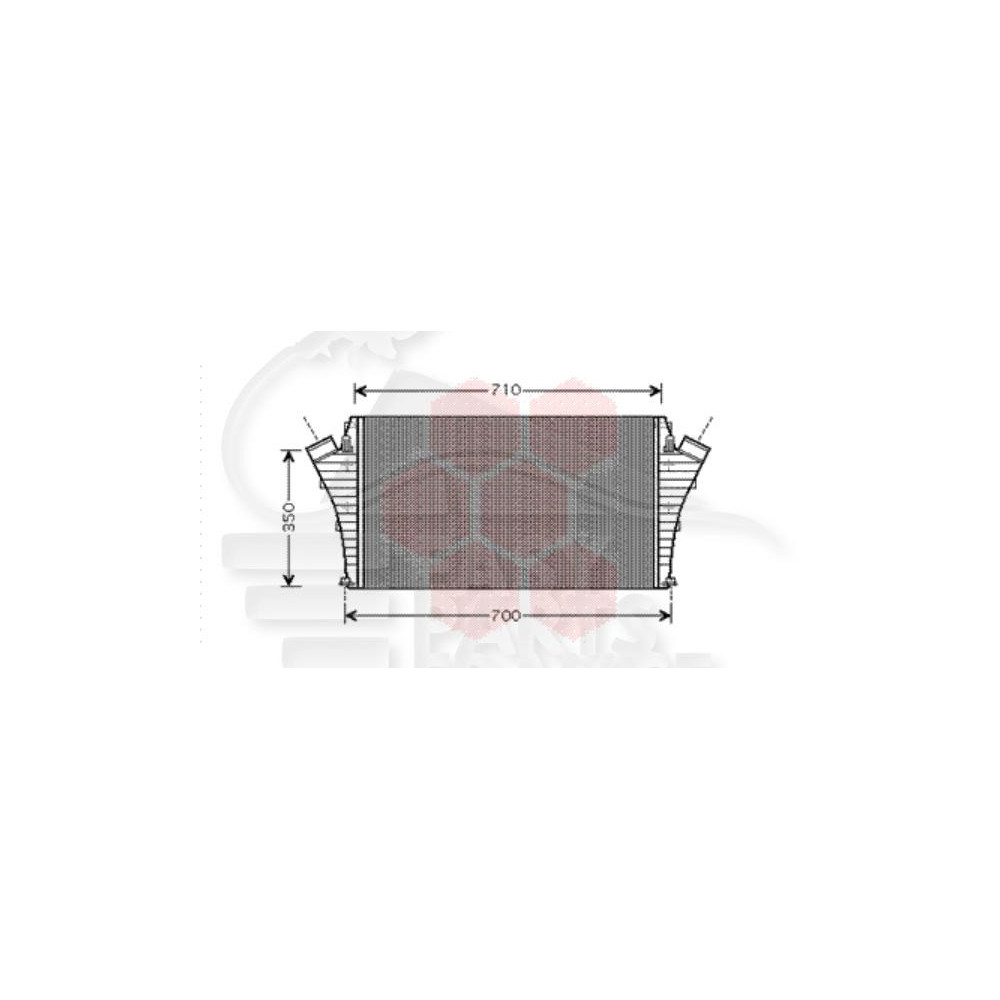 ECHANGEUR 2.0/2.2 DTI BOÎTE MÉCA 647 X 414 X 29 pour OPEL VECTRA