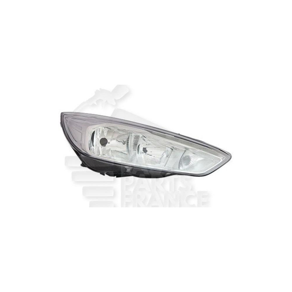 PHARE OPTIQUE DROIT H7+H15 ÉLECTRIQUE AVEC MOTEUR FOND CHROME pour FORD FOCUS RS