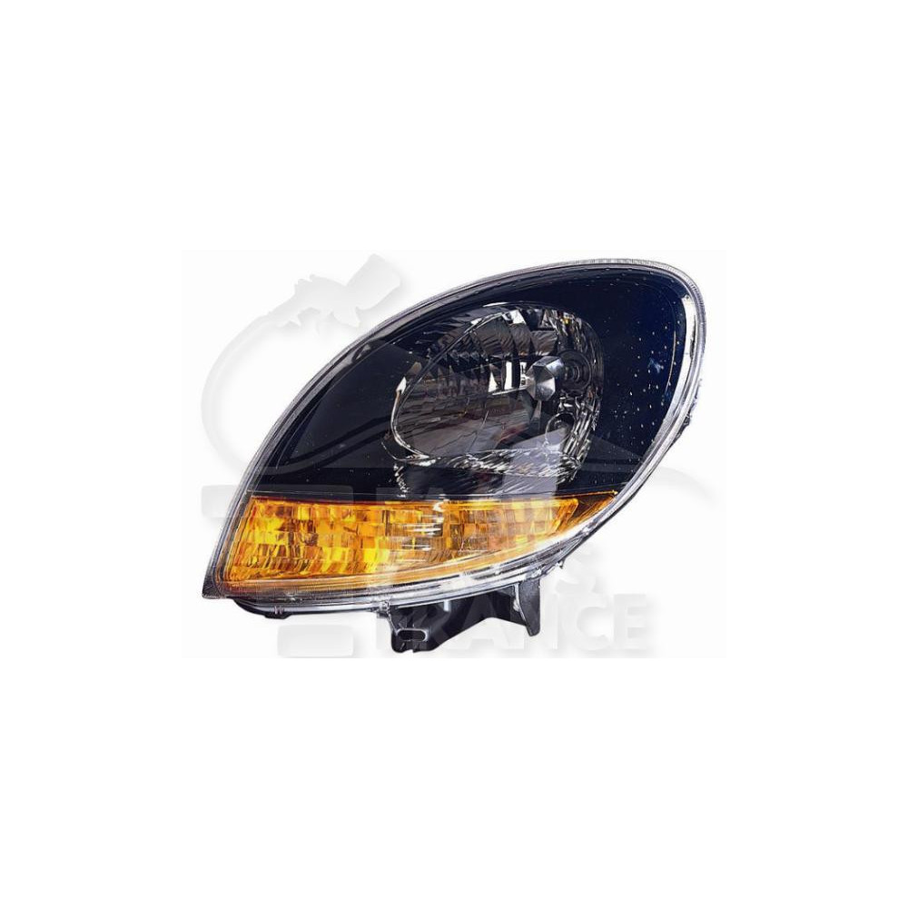 PHARE OPTIQUE GAUCHE H4 ÉLECTRIQUE SANS MOTEUR FOND NOIR FOND OR pour NISSAN KUBISTAR