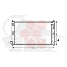 RADIATEUR 2.2 HDI BOÎTE MÉCA 698 X 404 X 26 pour CITROEN C-CROSSER