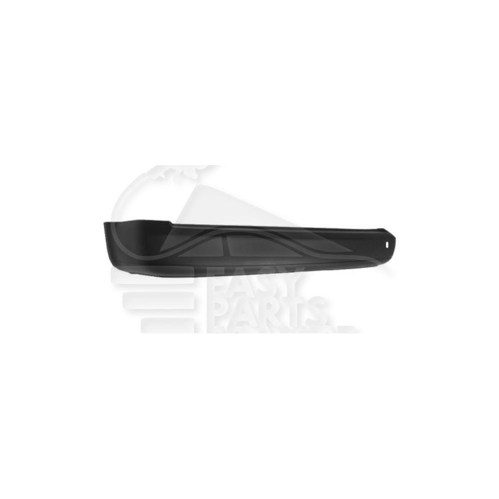 PARE-CHOC ARRIÈRE NOIR SANS PACKONTROL - LONG pour VOLKSWAGEN CADDY