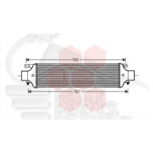 ECHANGEUR 2.0 JTDM 08→ 580 X 144 X 80 pour FIAT BRAVO