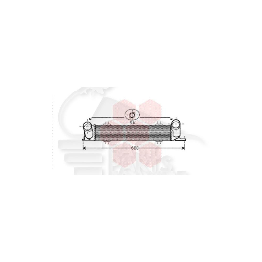 ECHANGEUR 318/320 DROIT 508 X 100 X 85 pour BMW S3 E90