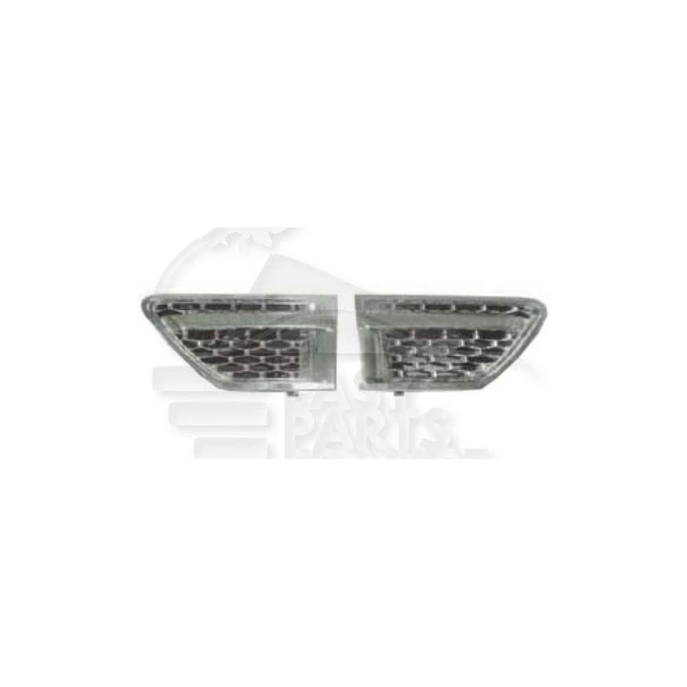 GRILLE AILE AVANT-DROIT CHROMEE MODÈLE AUTOBIOGRAPHY pour LAND ROVER RANGE ROVER