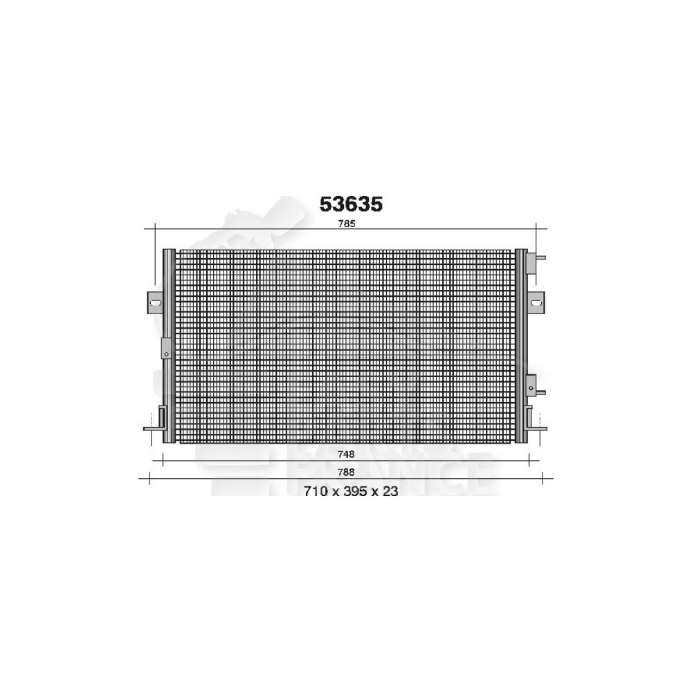 CONDENSEUR DE CLIM 2.5 TD 690 X 388 X 22 pour CHRYSLER VOYAGER