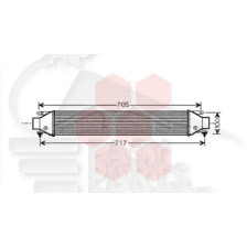 ECHANGEUR 1.4I - 1.6 JTD 580 X 132 X 50 