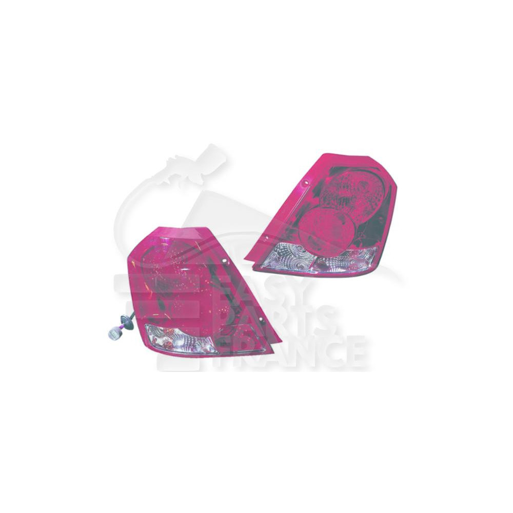 FEU ARRIÈRE-DROIT MODÈLE 3/5 PORTES pour CHEVROLET AVEO