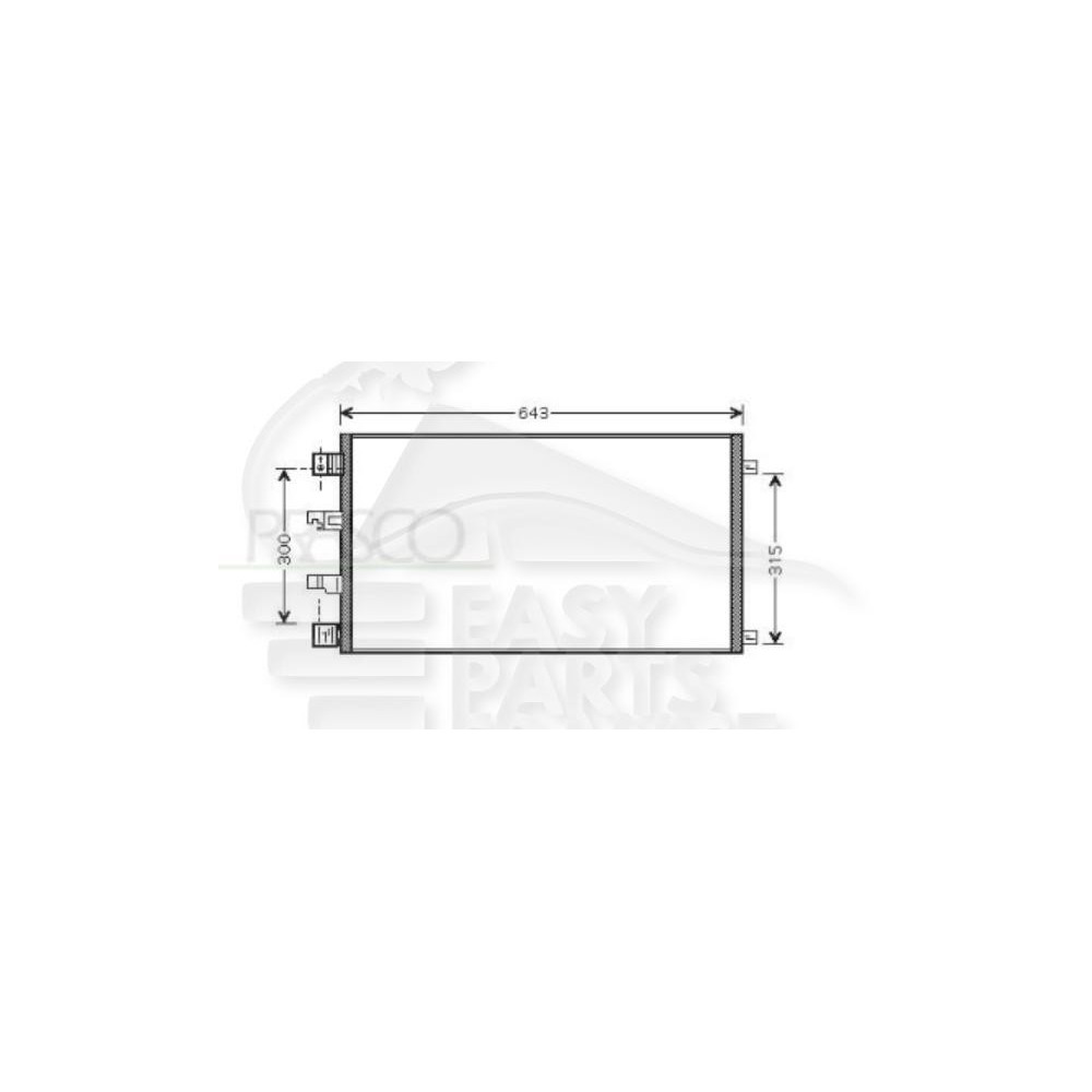 CONDENSEUR 2.0 DCI pour NISSAN QASHQAI