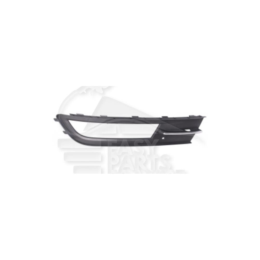 GRILLE DE PARE-CHOC AVANT-DROIT AVEC EMPLACEMENT ANTI-BROUILLARD NOIRE pour VOLKSWAGEN PASSAT