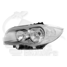 PHARE OPTIQUE GAUCHE H7+H7 ÉLECTRIQUE SANS MOTEUR FOND CHROME pour BMW S1 E 87