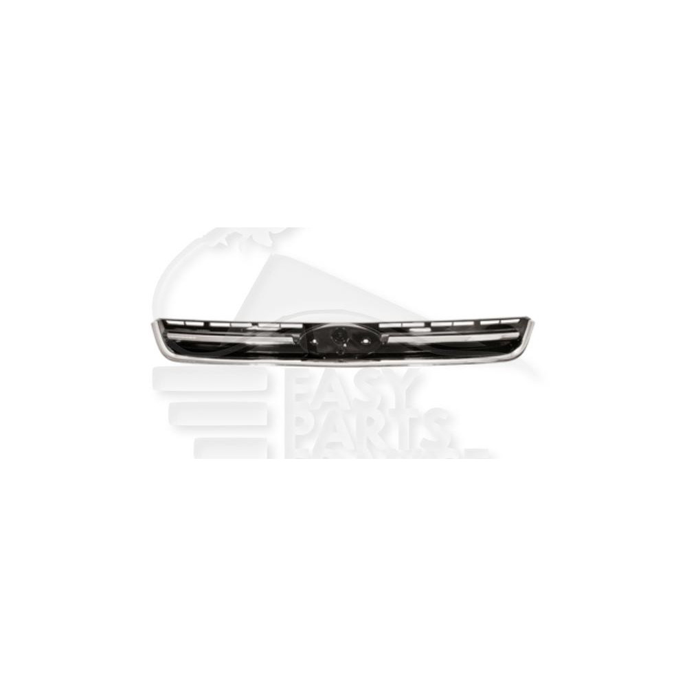GRILLE DE CALANDRE NOIRE AVEC MOULURES CHROMEES pour FORD KUGA