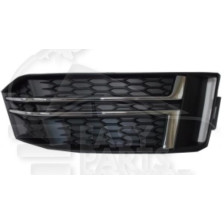 GRILLE DE PC AVD NOIRE A/MOULURES CHROMEES 