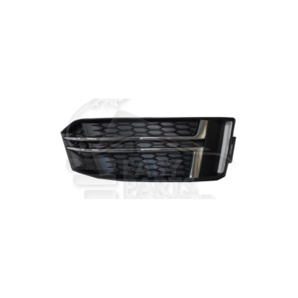 GRILLE DE PARE-CHOC AVANT-DROIT NOIRE AVEC MOULURES CHROMEES pour AUDI A4