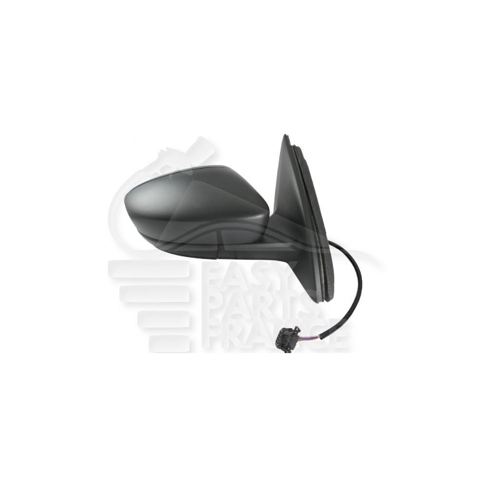 RÉTROVISEUR DROIT ÉLECTRIQUE CHAUFFANT NOIR 5 PINS → 08/15 pour SKODA RAPID