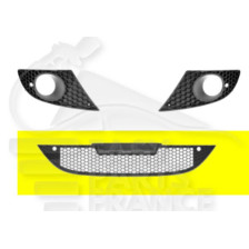 GRILLE CENTRALE DE PARE-CHOC AVANT NOIRE pour SEAT LEON