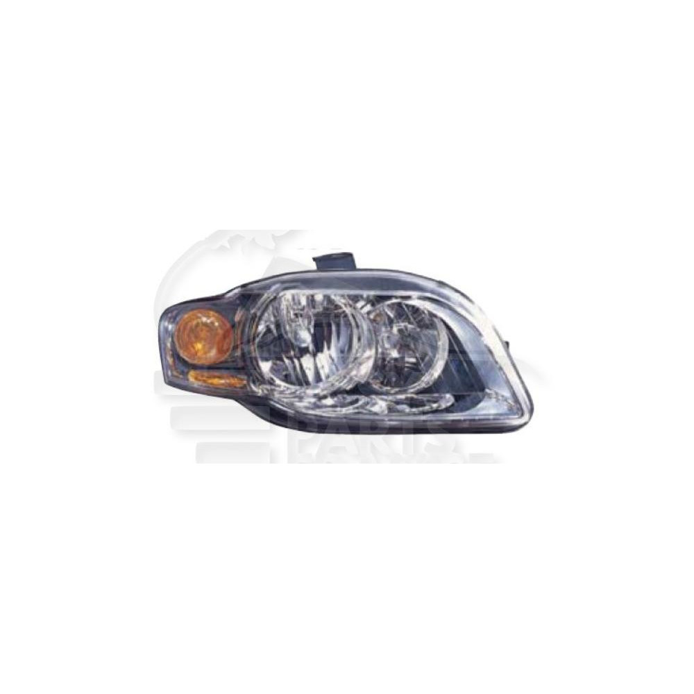 PHARE OPTIQUE DROIT H7+H7 ÉLECTRIQUE AVEC MOTEUR FEU ORANGE pour AUDI A4