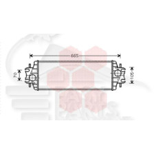 ECHANGEUR 1.9D/DTI - 2.5DTI 540 X 176 X 40 pour NISSAN PRIMASTAR