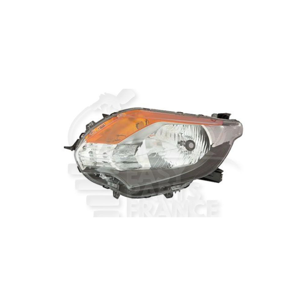 PHARE OPTIQUE GAUCHE H4 ÉLECTRIQUE SANS MOTEUR FOND NOIR pour MITSUBISHI L200