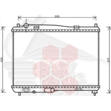 RADIATEUR 1.25/1.4 I 350 X 560 X 16 pour FORD FIESTA
