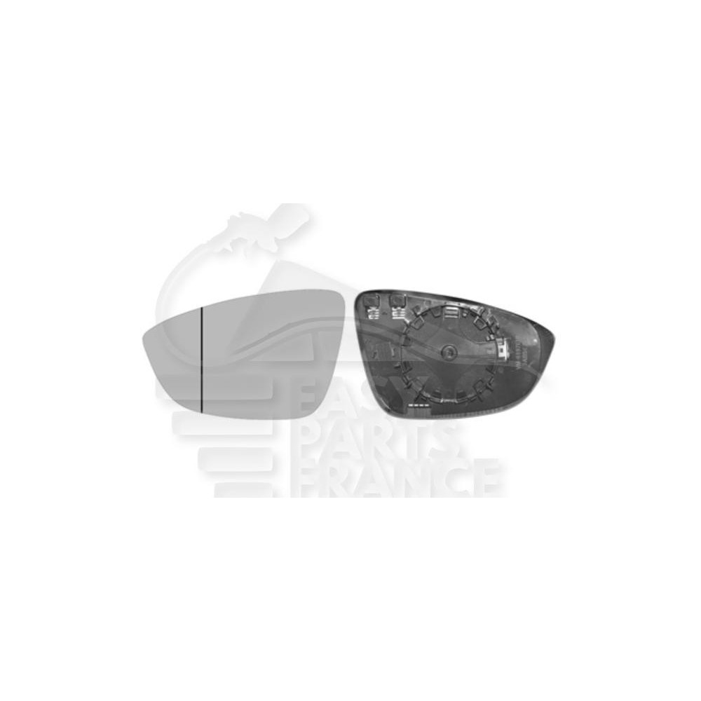 GLACE DE RÉTROVISEUR DROIT CHAUFFANT pour VOLKSWAGEN EOS