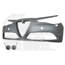 PARE-CHOC AVANT A PEINDRE AVEC LAVE PHARE SANS TROUS CAPTEURS pour ALFA ROMEO GIULIA