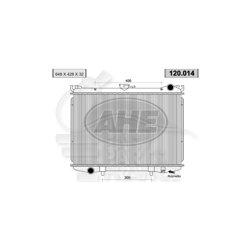 RADIATEUR 2.5 DROIT - 2.7 TD AVEC OU SANS CLIM pour NISSAN NAVARA