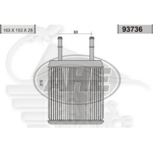 RADIATEUR DE CHAUFFAGE TOUS TYPES 163 X 163 X 30 pour HYUNDAI ACCENT