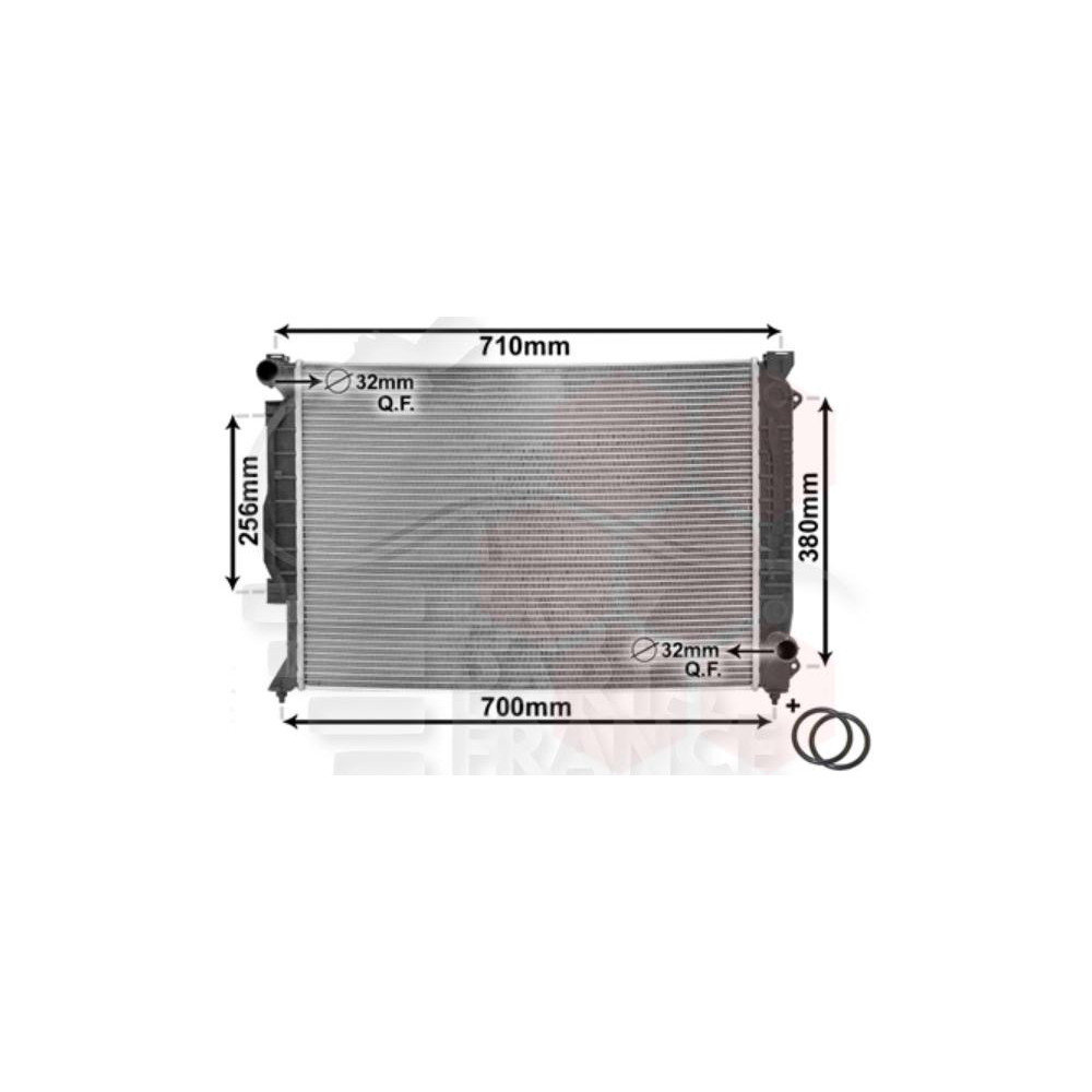 RADIATEUR 2.5 TDI - BOÎTE MÉCA - 632 X 450 X 30 pour AUDI A6