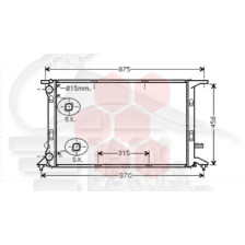 RADIATEUR 1.8TFSI BOÎTE MÉCA - 720 X 477 X 26 pour SEAT EXEO