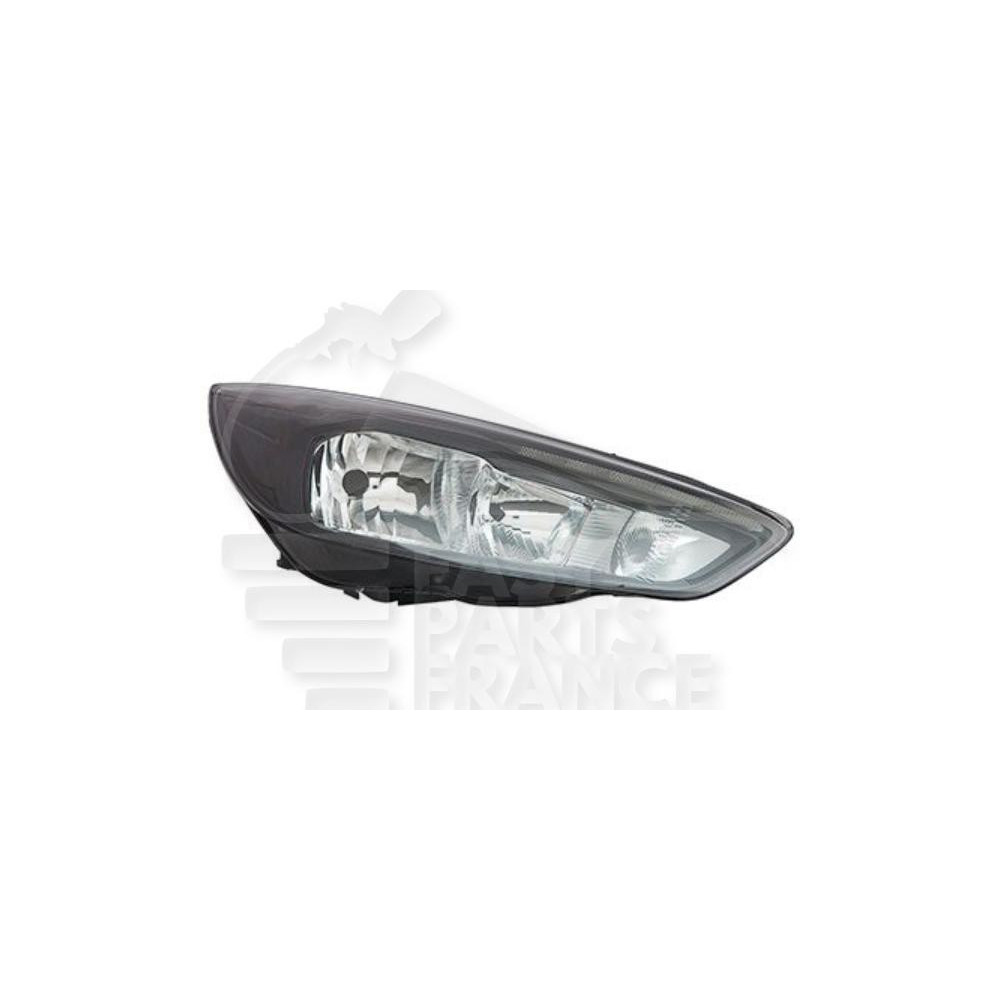 PHARE OPTIQUE DROIT H7+H1 ÉLECTRIQUE AVEC MOTEUR FOND NOIR pour FORD FOCUS RS