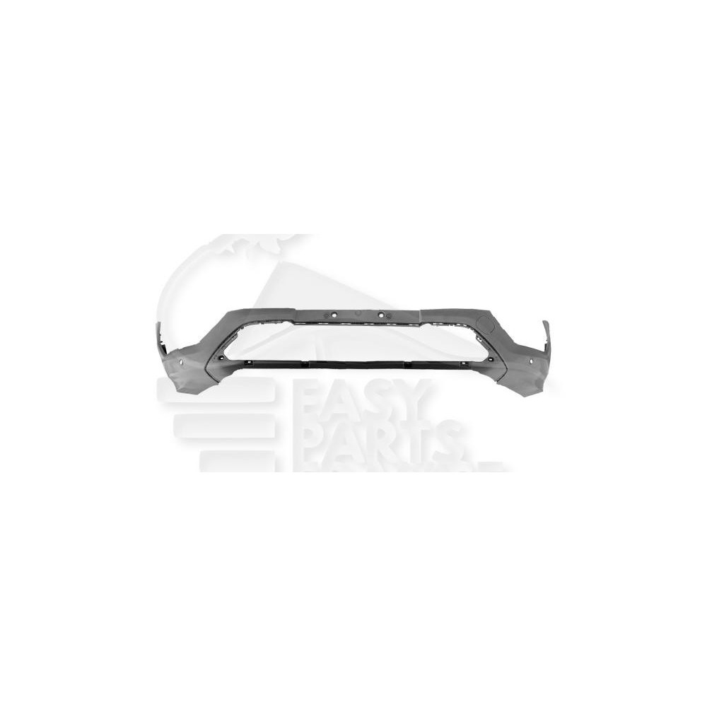 PARE-CHOC AVANT INFÉRIEUR A PEINDRE AVEC PARK ASSIST AVEC EMPLACEMENT MOULURE LATÉRAL pour FORD TRANSIT CUSTOM