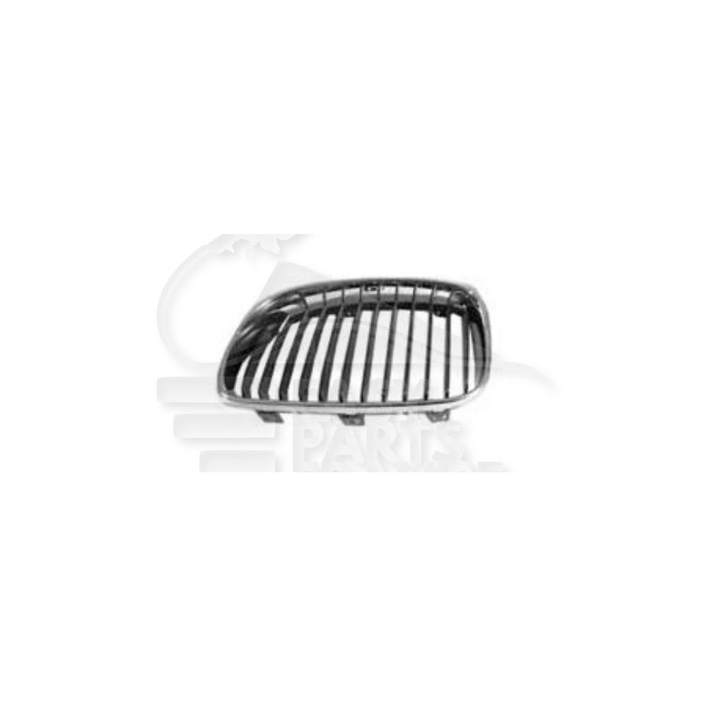 GRILLE DE CALANDRE GAUCHE CHROMEE - NOIRE pour BMW S1 E 87